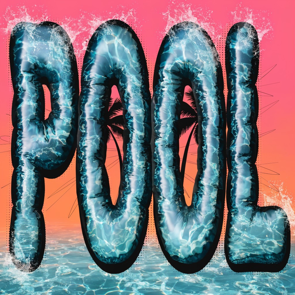 Free Pool Typography Art Image - Pool, Typography, Water | Download at ...