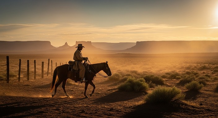 Free Sunset Cowboy Ride Image - Western, Sunset, Cowboy | Download at ...