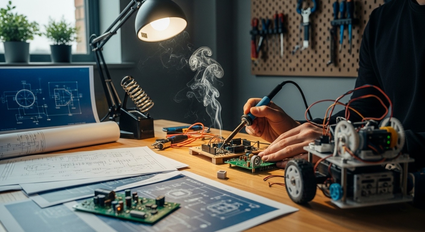 Free Electronics workshop scene Image - Electronics, Robotics ...