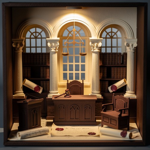 Justice Craft Free Justice Papercraft Scene Image - Courthouse, Papercraft, Diorama ...