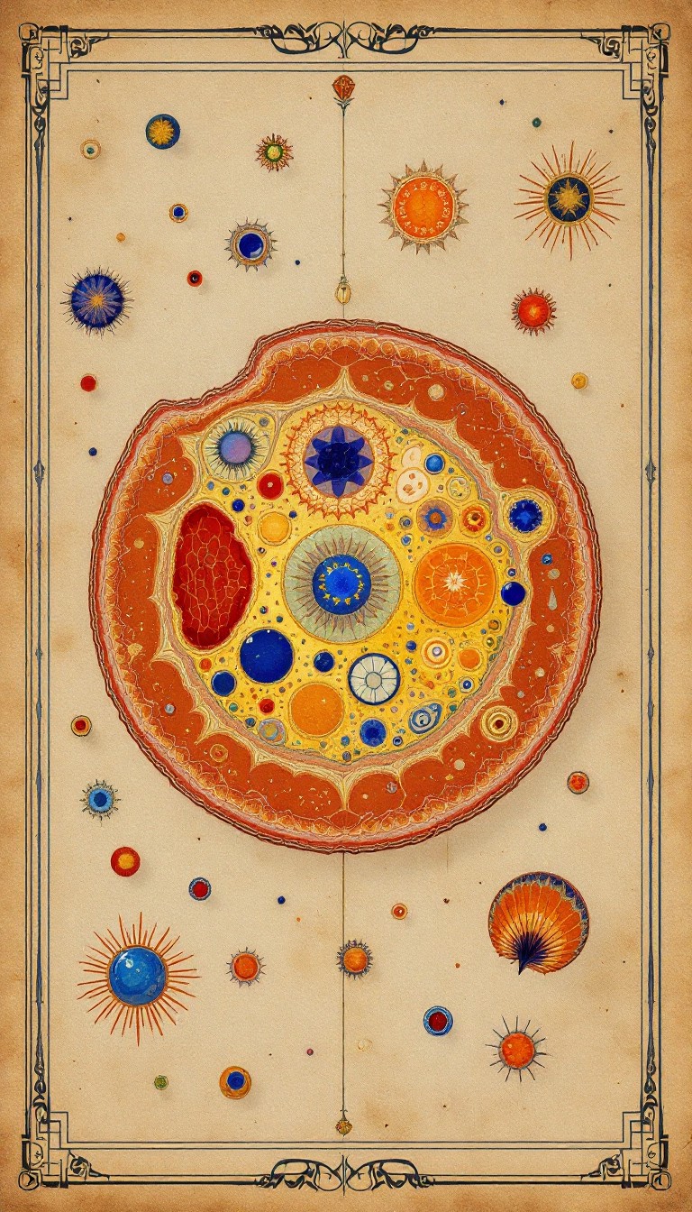 Ancient Cellular Design Free Cellular Renaissance Masterpiece Image - Cell, Biology ...