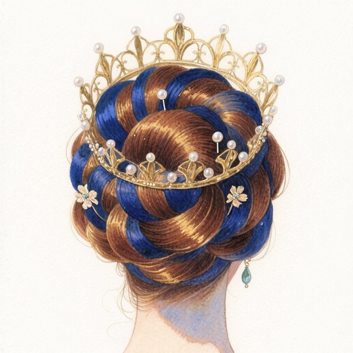 Updo Drawing Color Free Elegant Braided Updo Image - Woman, Hairstyle, Braid | Download at ...