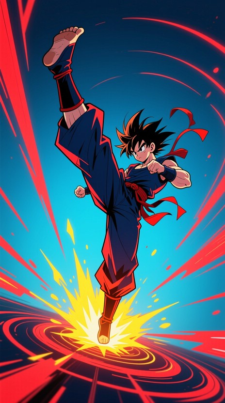 Free Powerful Anime Kick Image - Anime, Manga, Kick | Download at StockCake
