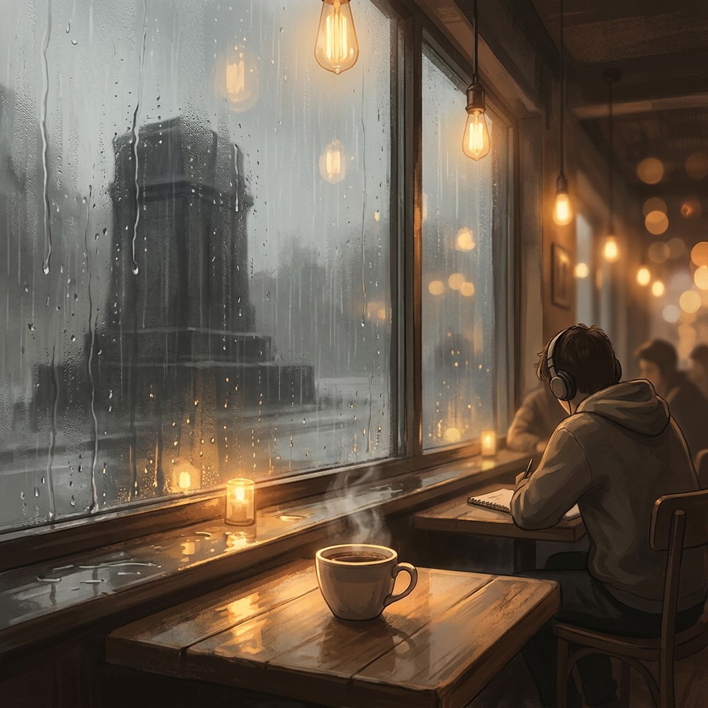 Free Rainy Cafe Solitude Image - Cafe, Coffee, Rain | Download at StockCake