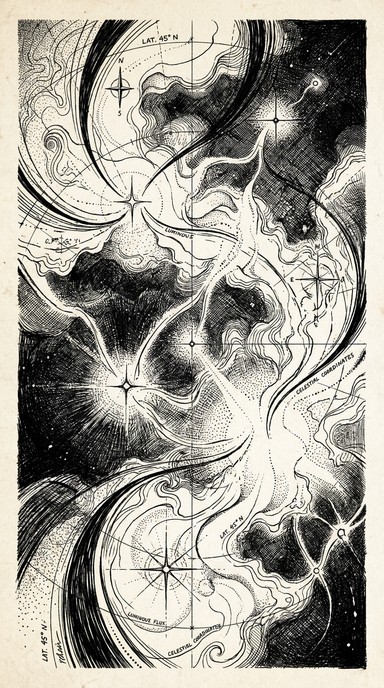 Free Celestial Light Map Image - Illustration, Ink, Map | Download at ...