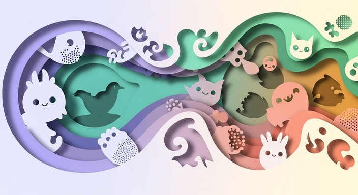 Paper Texture Animals Free Colorful Paper Animals Image - Art, Crafting, Paper | Download at ...