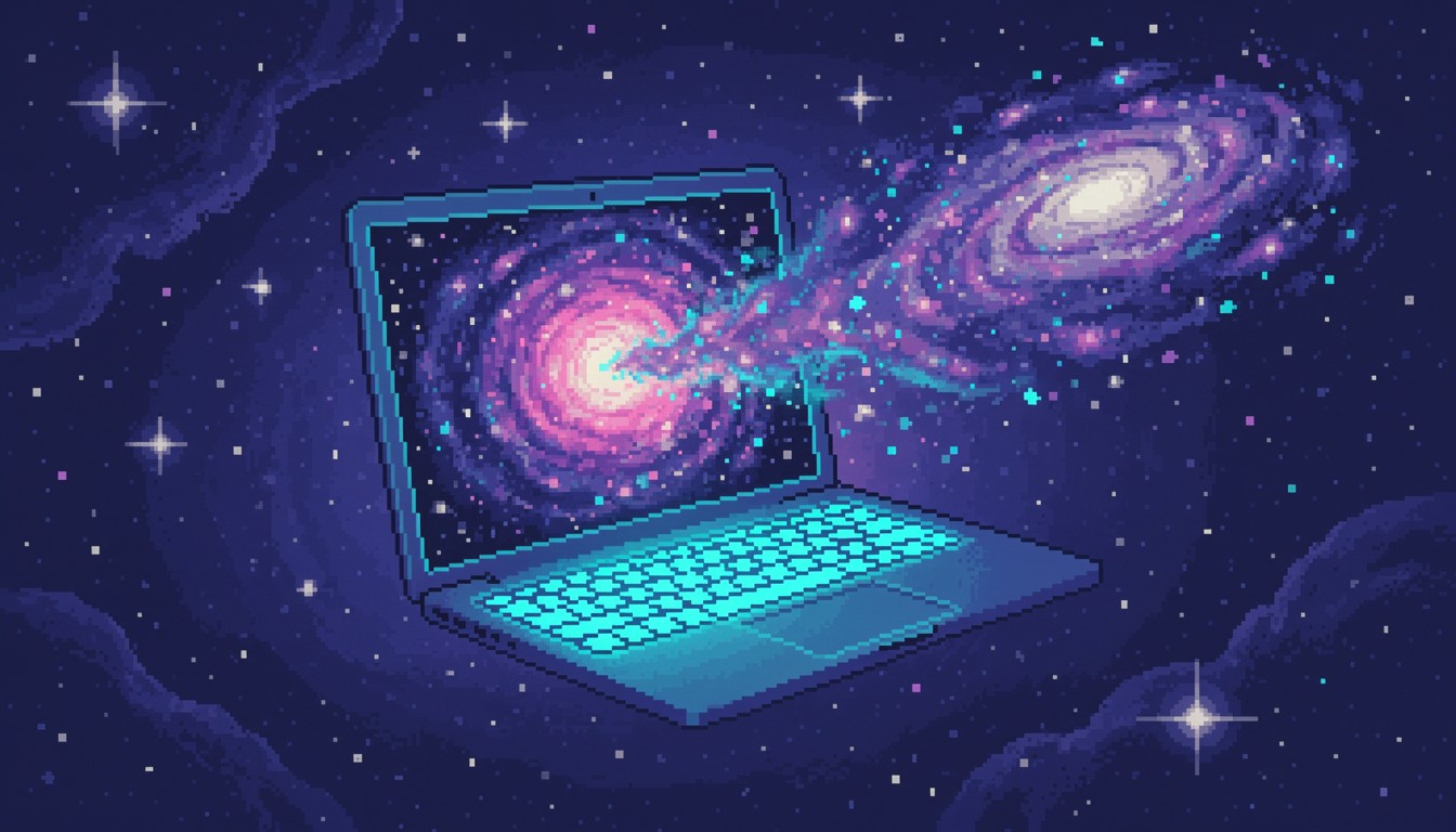 Free Cosmic Computer Portal Image - Laptop, Space, Cosmic | Download at ...