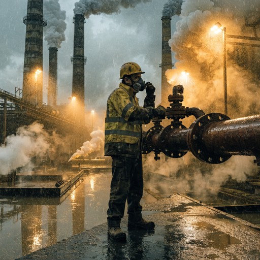 Free Pollution Surrounds Worker Image - Industrial, Pollution, Worker ...