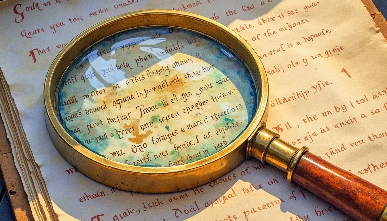 Free Revealing Hidden Secrets Image - Magnifying, Brass, Manuscript ...