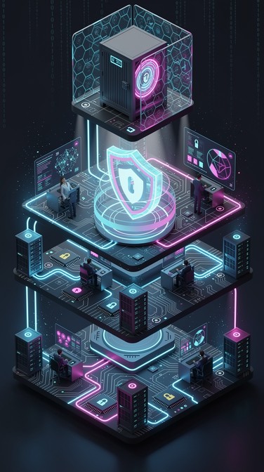 Free Cybersecurity Command Center Image - Cybersecurity, Isometric, 3d ...