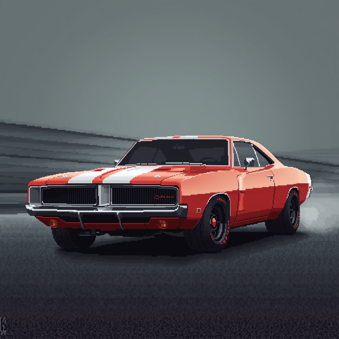 Free Pixel Racing Legend Image - Charger, Muscle, Pixel | Download at ...