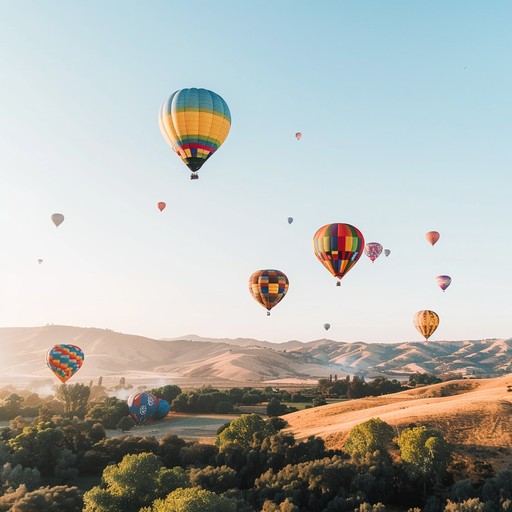 Free Balloon Flight Scene Image - Hot Air Balloons, Colorful Balloons ...