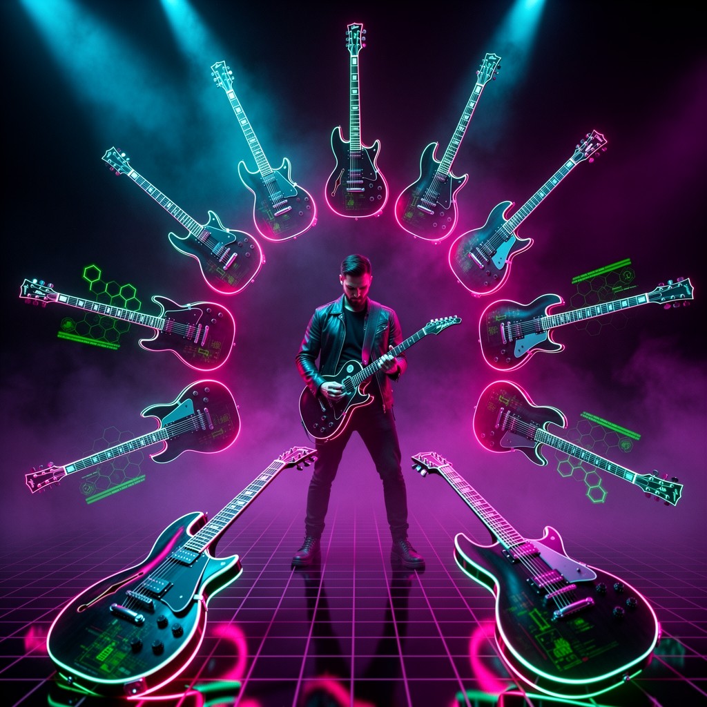 Free Cyberpunk Music Revolution Image - Cyberpunk, Neon, Musician ...