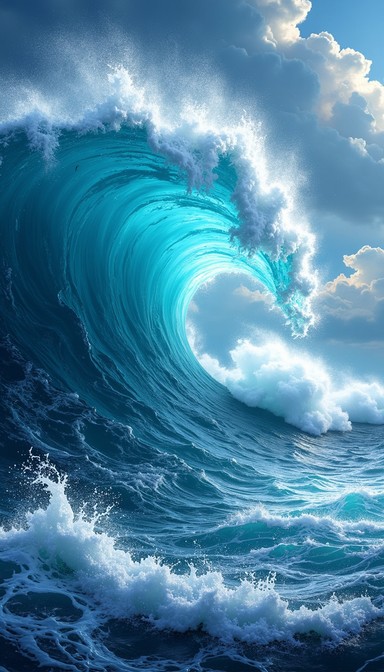 Exaggerated Wave Animation Reference Free Mighty Ocean Wave Image - Wave, Ocean, Turquoise | Download at ...