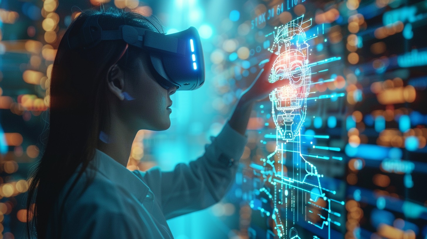 Free Virtual Reality Interaction Image - Virtual Reality, Woman ...
