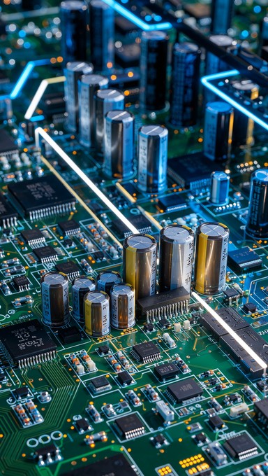 Free Circuit Board Macro Image - Electronics, Capacitors, Circuitry ...