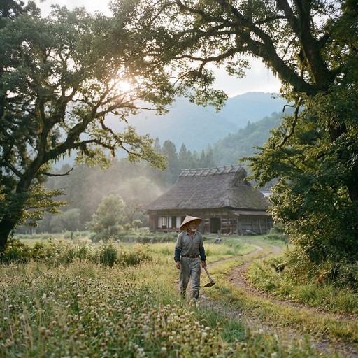 Japan Rural Countryside Free Japanese Rural Sunset Image - Japanese, Countryside, Farmhouse ...