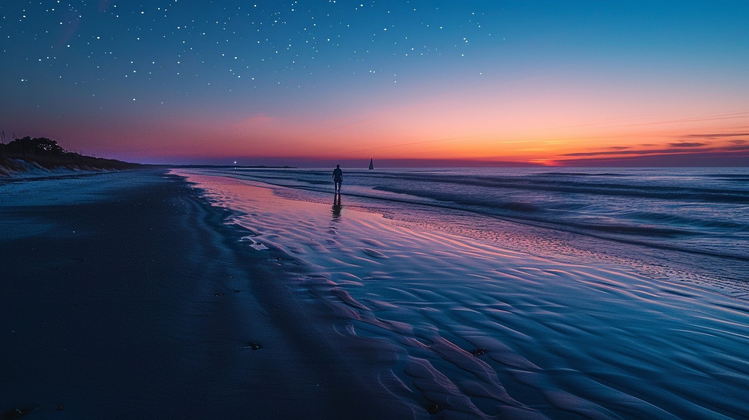 Free Starry Beach Twilight Image - Starry, Beach, Twilight | Download ...