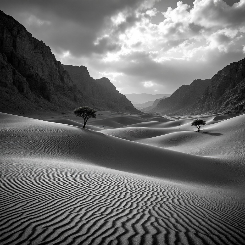 Free Desert's Lonely Tree Photo - Desert, Dunes, Monochrome | Download ...