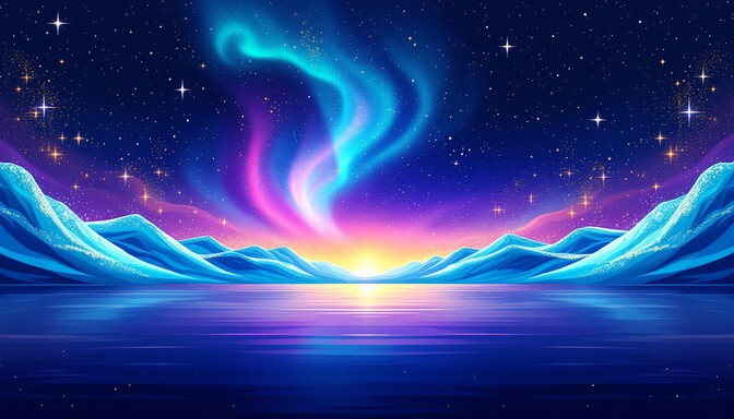 Free Cosmic Aurora Horizon Image - Aurora, Pixel, Nightscape | Download ...