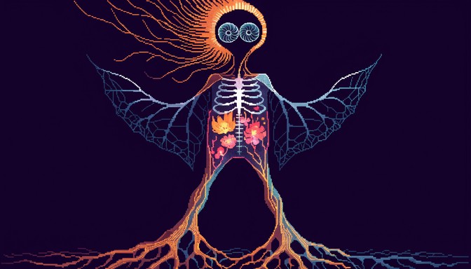 Free Bioluminescent Pixel Being Image - Pixel, Art, Bioluminescent ...