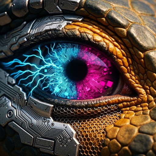 Free Bioluminescent Cyber Lizard Image - Bioluminescent, Lizard ...