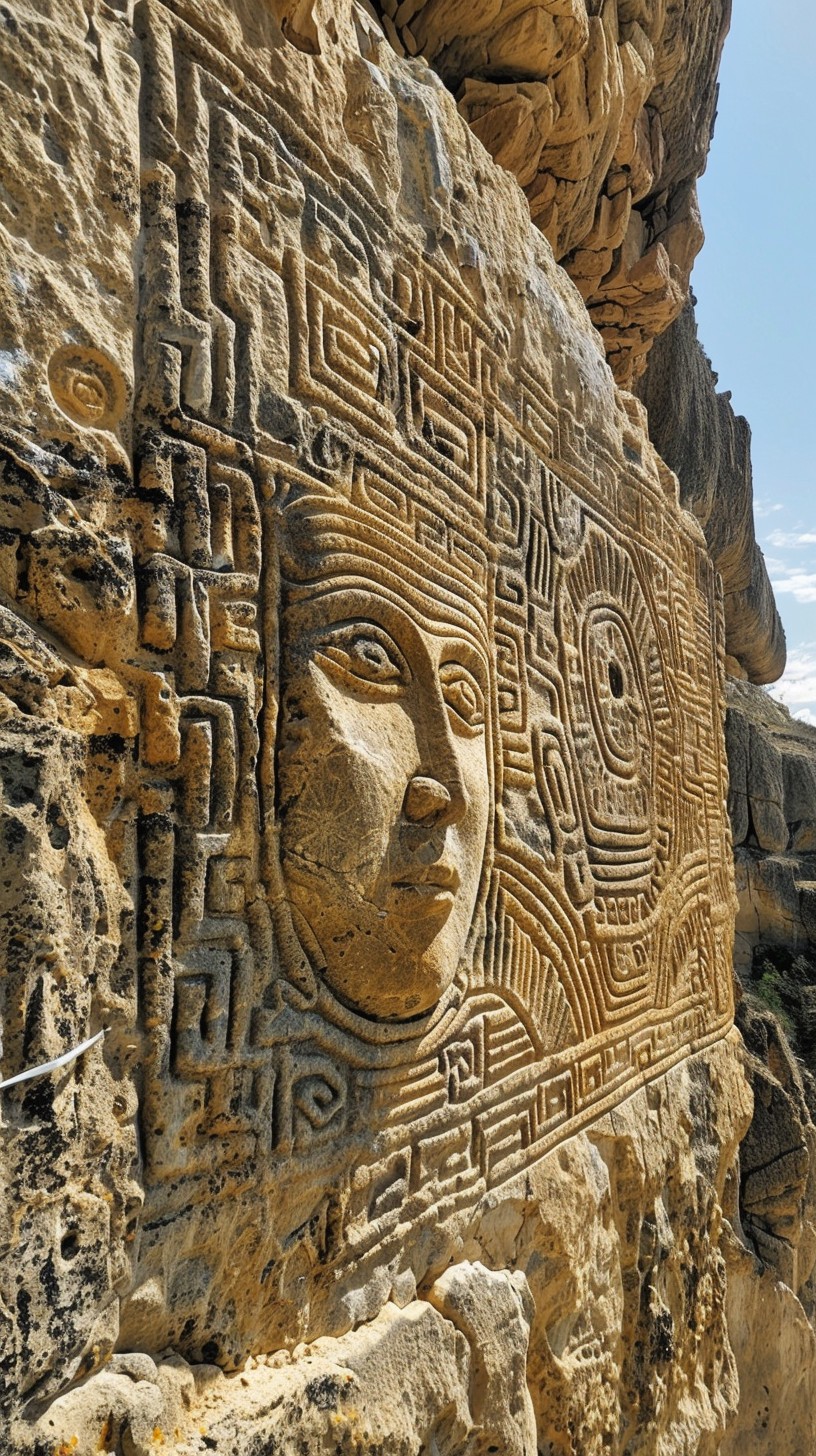Free Ancient Carved Face Image - Ancient, Carving, Cliff | Download at ...