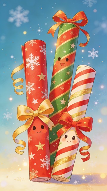 Christmas paper ourtline