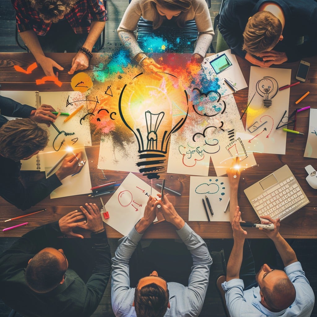 Free Creative Brainstorming Session Photo Creative Teamwork