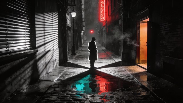 Free Noir Alley Mystery Image - Noir, Alleyway, Silhouette | Download ...