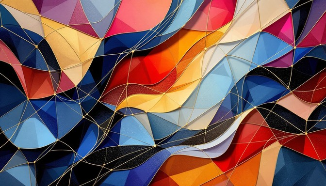 Free Geometric Color Symphony Image - Geometric, Abstract, Triangular ...