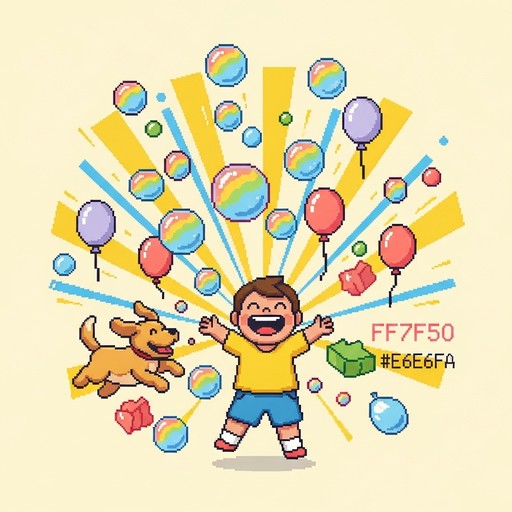 Free Pixel Joy Explosion Photo - Joyful, Pixel, Child | Download at ...
