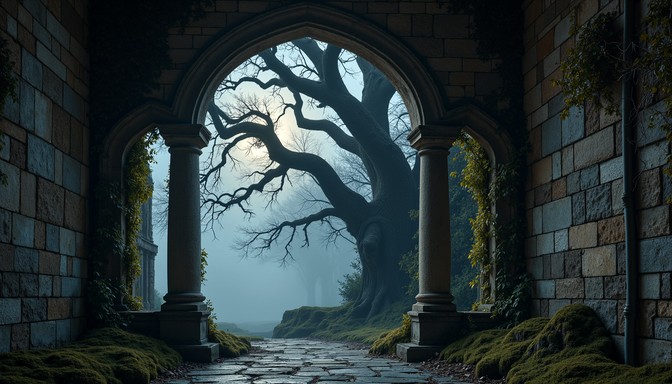 Free Ethereal Forest Portal Image - Gothic, Arch, Moonlight | Download ...