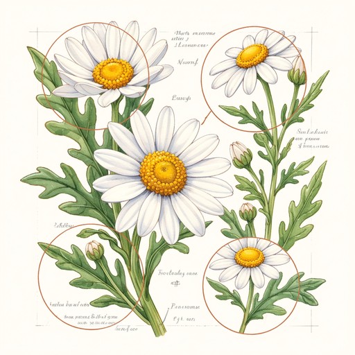 Free Botanical Daisy Study Photo - Daisy, Botanical, Watercolor ...