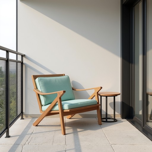 Free Scandinavian Balcony Retreat Image - Scandinavian, Minimal, Teak ...