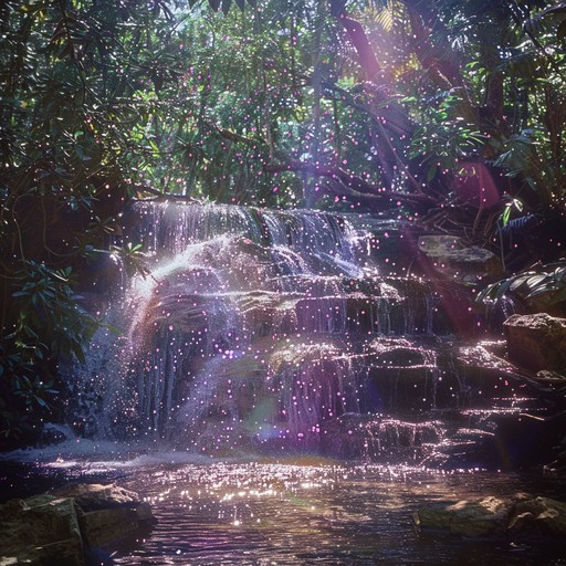 Free Enchanted Forest Waterfall Image - Waterfall, Forest, Sunlight ...