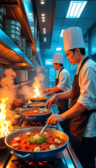 Free Chefs Preparing Food Image | Download at StockCake