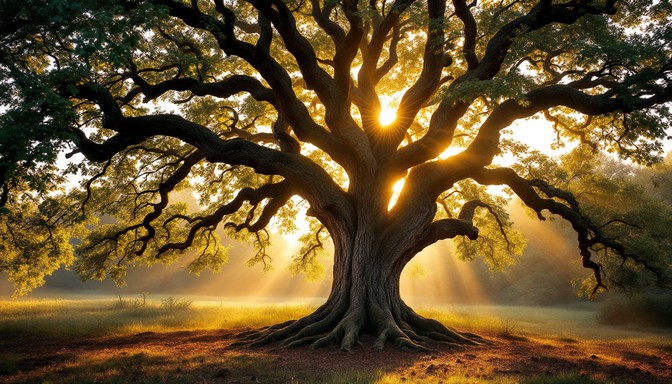 Free Ancient Tree Glows Image - Tree, Ancient, Sunbeams | Download at ...
