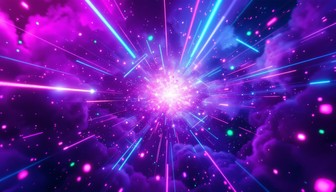 Free Neon Universe Explosion Image - Cyberpunk, Neon, Purple | Download ...