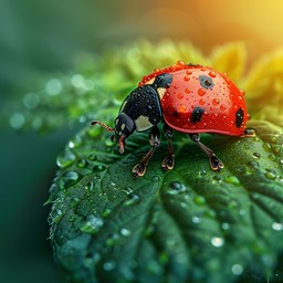 Free Dewy Ladybug Close-up Image - Ladybug, Dew, Nature | Download at ...