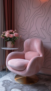 Free Elegant pink chair Image - Interior, Furniture, Modern | Download ...