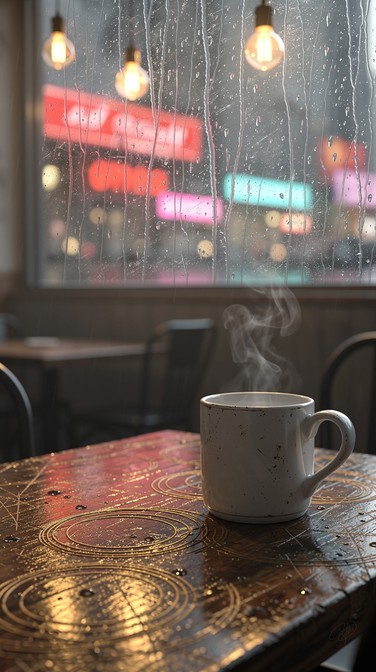 Free Rainy Cafe Moments Image - Cafe, Coffee, Rain | Download at StockCake