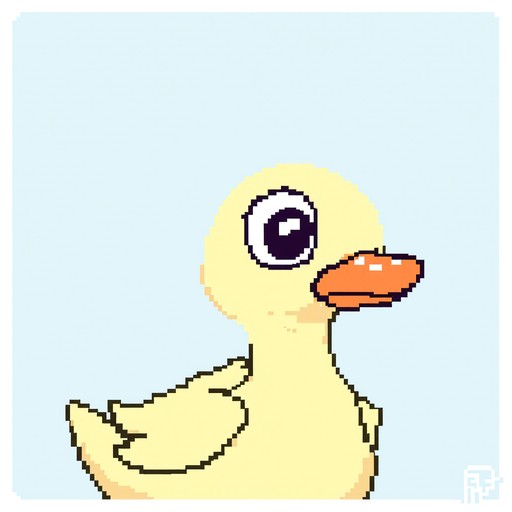 Free Pixelated Duck Portrait Image - Pixel, Duck, Retro | Download at ...