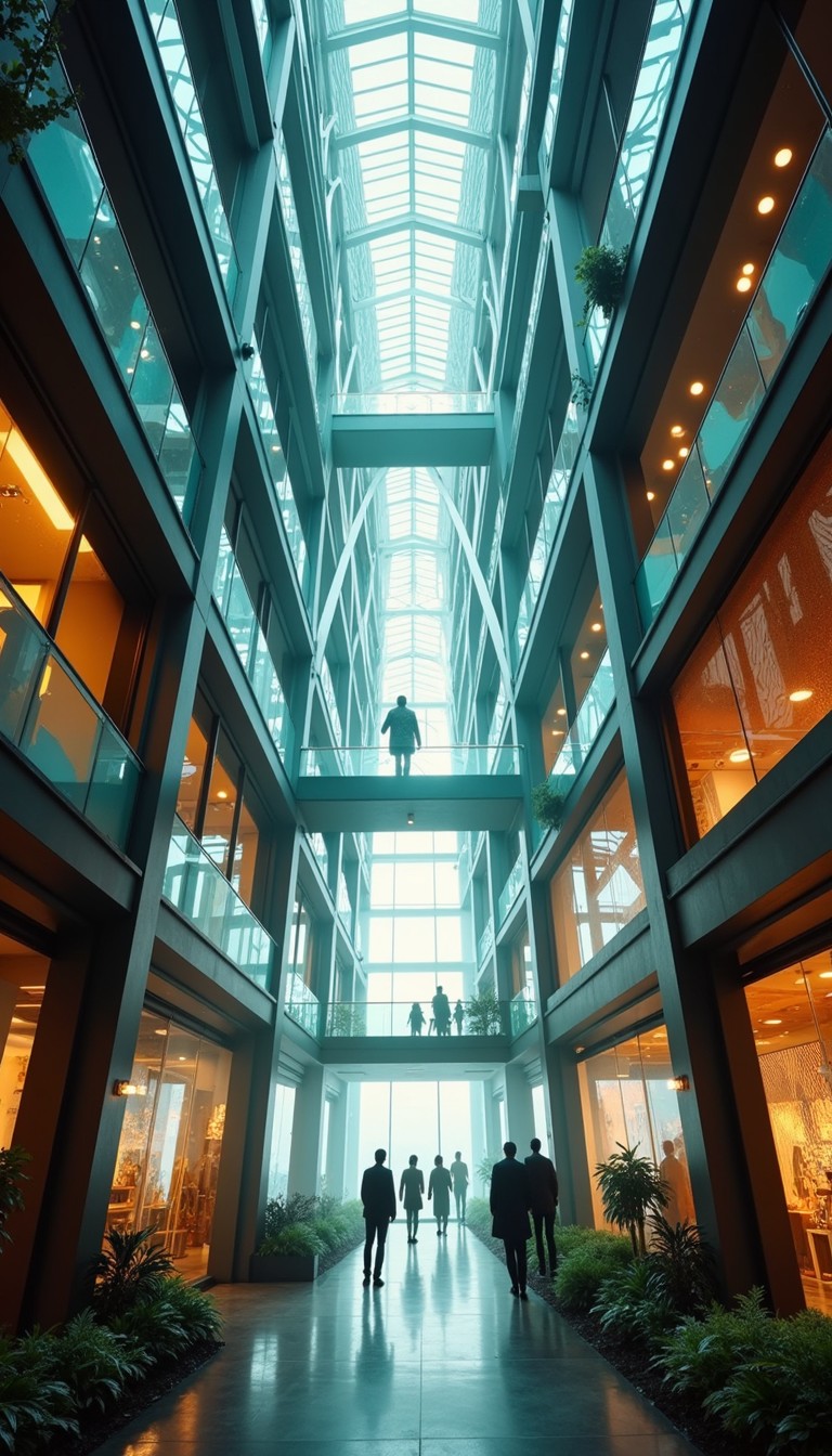 Free Luminous Architectural Atrium Image - Atrium, Architecture, Modern ...