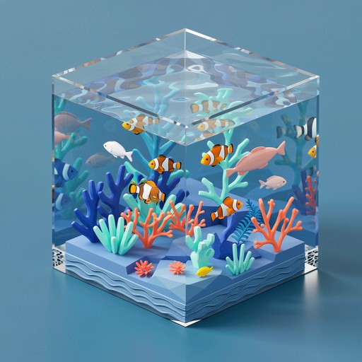 Free Ocean Cube Art Image - Ocean, Cube, Diorama | Download at StockCake