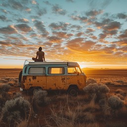 Free Sunset Road Trip Image - Sunset, Traveler, Van | Download at StockCake