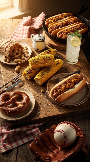 Free Classic American Cookout Image - Ballpark, Baseball, Corndog ...