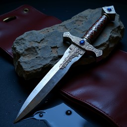 Free Jeweled Celtic Dagger Image - Dagger, Celtic, Silver | Download at ...