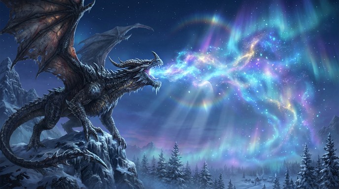Free Majestic Ice Dragon Image - Dragon, Ice, Snow | Download at StockCake