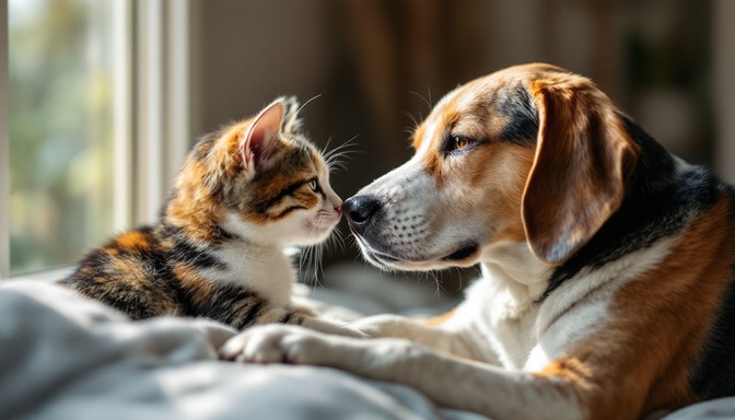 Free Unlikely Friends Connect Image - Beagle, Cat, Pets | Download at ...
